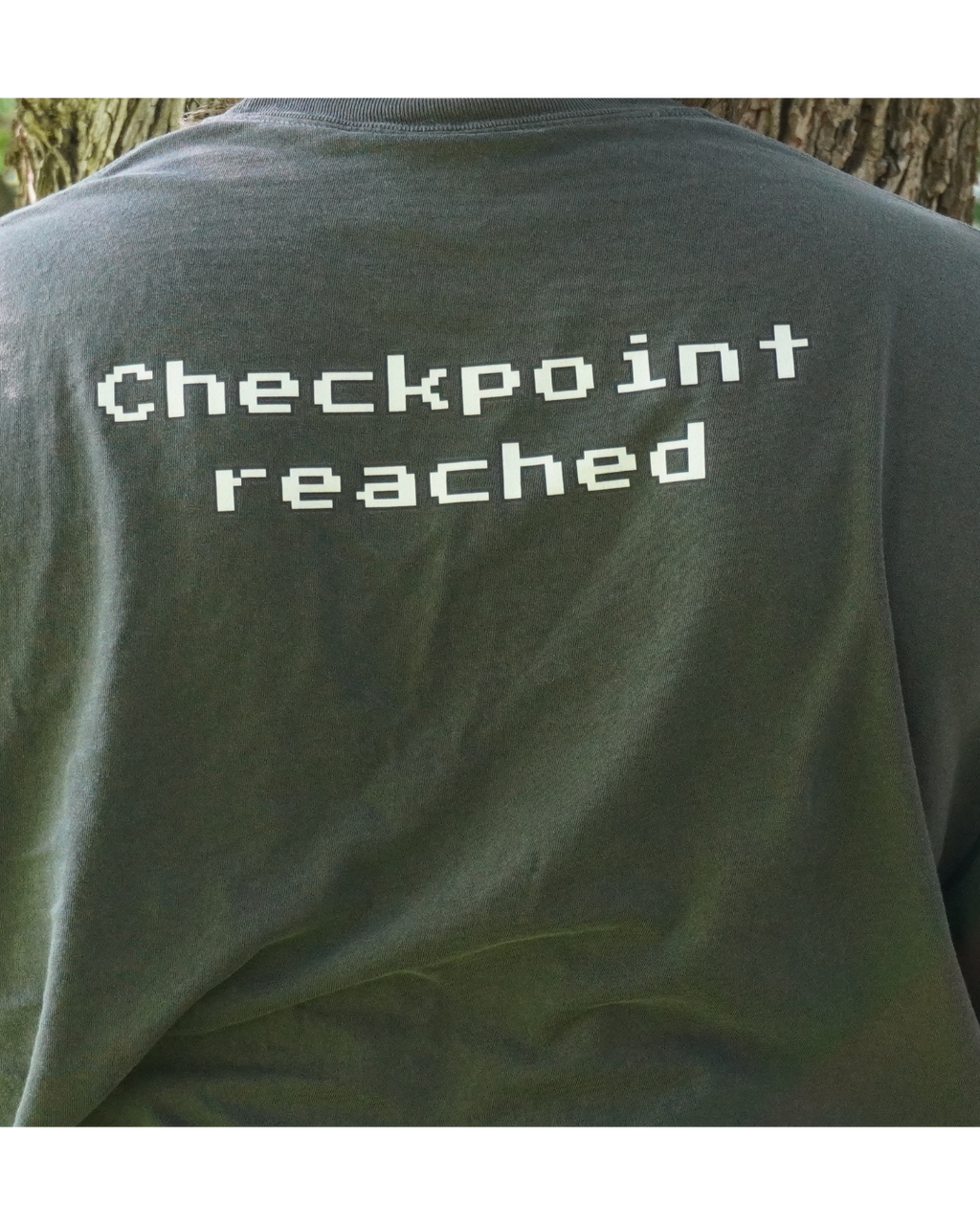 The VGM Checkpoint T-Shirt | "Checkpoint Reached" Embroidered & Printed Tee