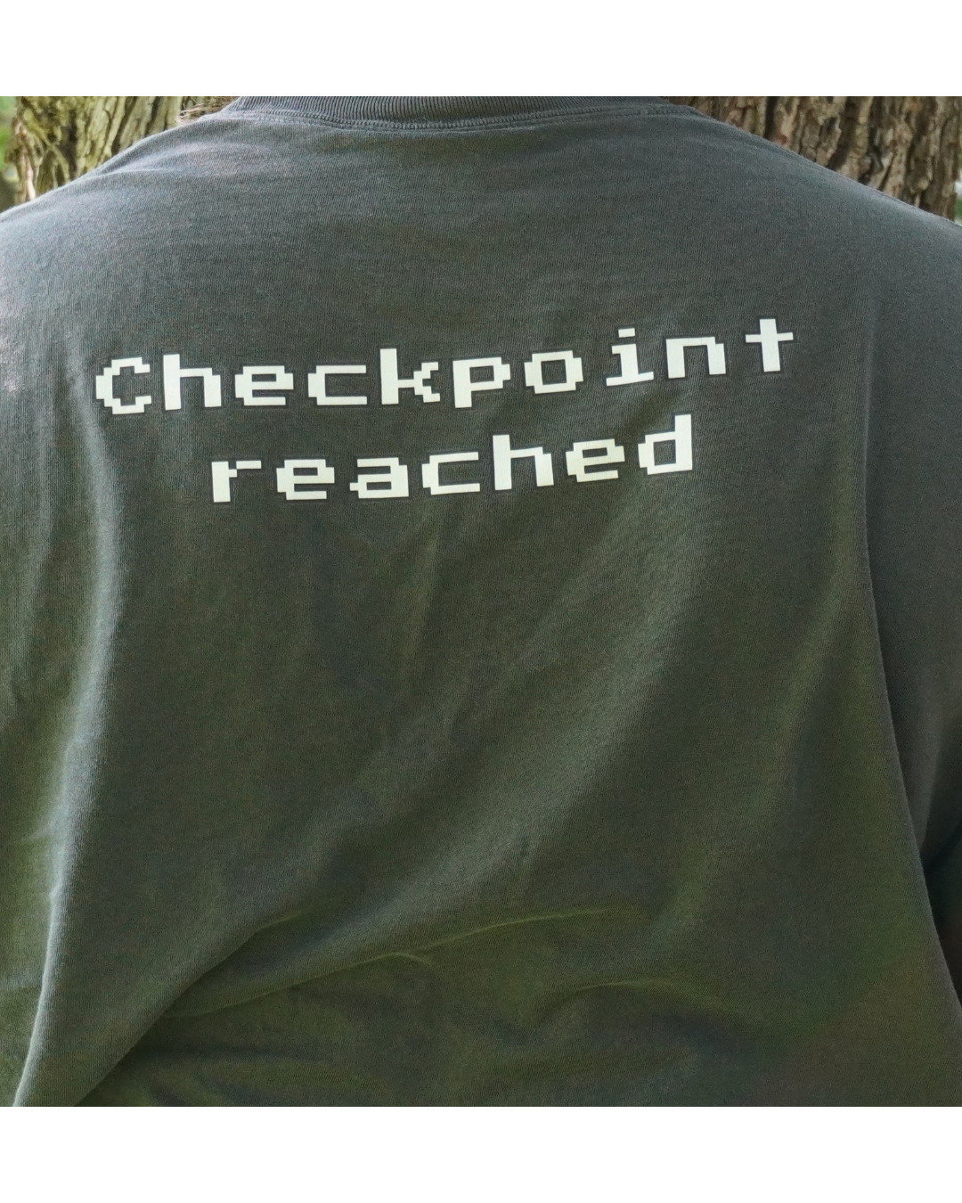 The VGM Checkpoint T-Shirt | "Checkpoint Reached" Embroidered & Printed Tee